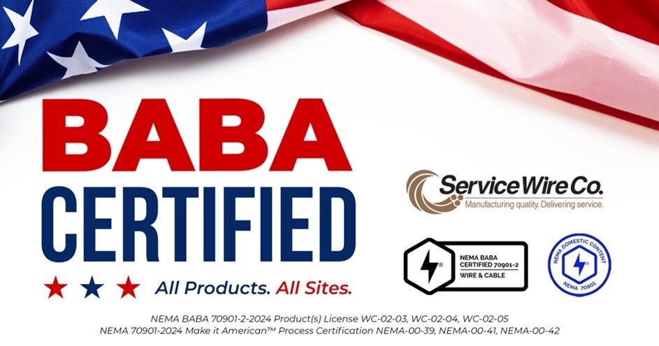 Service Wire BABA Certified